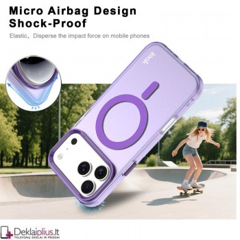 Imak smūgiams atsparus dėklas su magsafe - violetinis (Apple Iphone 17 Pro/Iphone 18 Pro) Imak smūgiams atsparus dėklas su magsafe - violetinis (Apple Iphone 17 Pro/Iphone 18 Pro)